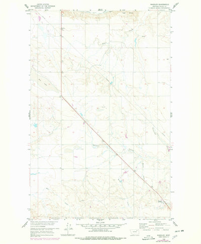 United States Geological Survey Wheeler, MT (1958, 24000-Scale) digital map