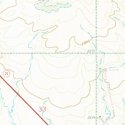 United States Geological Survey Wheeler, MT (1958, 24000-Scale) digital map