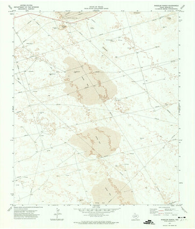 United States Geological Survey Wheeler Ranch, TX (1971, 24000-Scale) digital map