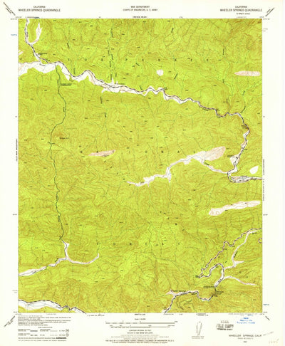 United States Geological Survey Wheeler Springs, CA (1942, 24000-Scale) digital map
