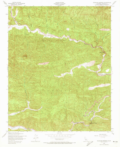 United States Geological Survey Wheeler Springs, CA (1943, 24000-Scale) digital map
