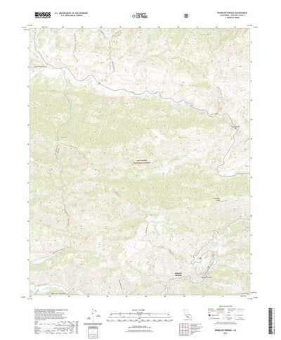 United States Geological Survey Wheeler Springs, CA (2021, 24000-Scale) digital map