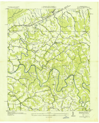 United States Geological Survey Wheeler, VA-TN (1935, 24000-Scale) digital map