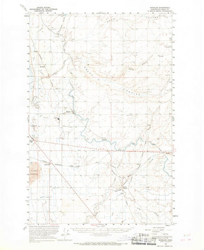 United States Geological Survey Wheeler, WA (1956, 62500-Scale) digital map