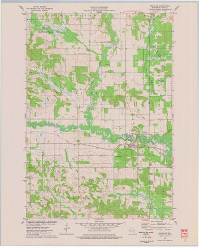 United States Geological Survey Wheeler, WI (1975, 24000-Scale) digital map