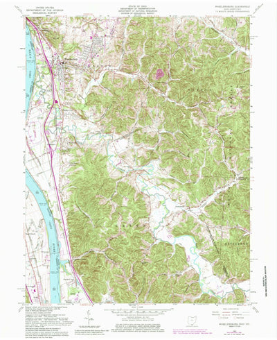 United States Geological Survey Wheelersburg, OH-KY (1961, 24000-Scale) digital map