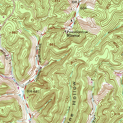 United States Geological Survey Wheelersburg, OH-KY (1961, 24000-Scale) digital map