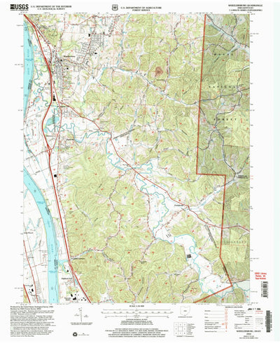 United States Geological Survey Wheelersburg, OH-KY (2002, 24000-Scale) digital map