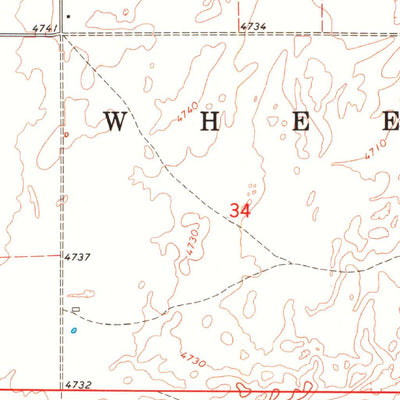 United States Geological Survey Wheeless, OK (1969, 24000-Scale) digital map