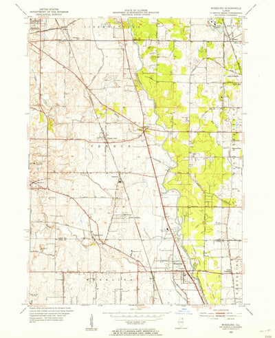 United States Geological Survey Wheeling, IL (1953, 24000-Scale) digital map