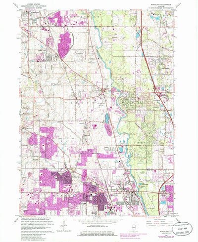 United States Geological Survey Wheeling, IL (1963, 24000-Scale) digital map