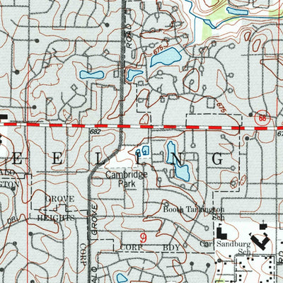 United States Geological Survey Wheeling, IL (1993, 24000-Scale) digital map