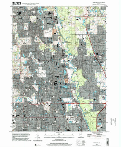 United States Geological Survey Wheeling, IL (1998, 24000-Scale) digital map