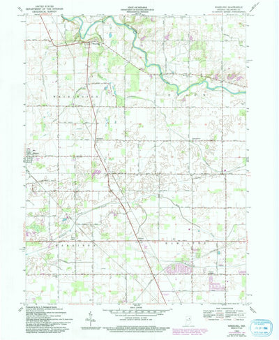 United States Geological Survey Wheeling, IN (1960, 24000-Scale) digital map