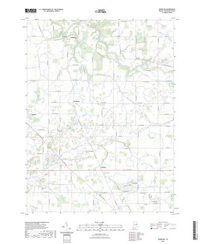 United States Geological Survey Wheeling, IN (2022, 24000-Scale) digital map