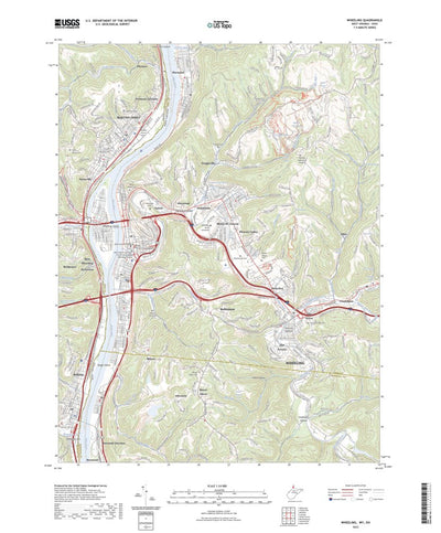 United States Geological Survey Wheeling, WV (2023, 24000-Scale) digital map
