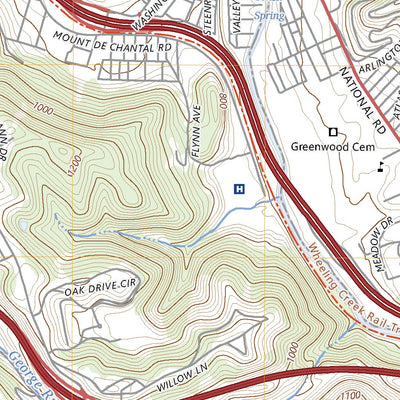 United States Geological Survey Wheeling, WV (2023, 24000-Scale) digital map