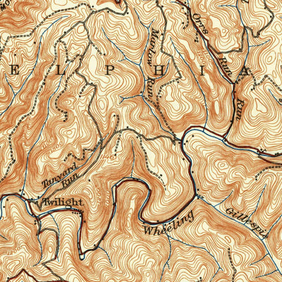 United States Geological Survey Wheeling, WV-OH-PA (1942, 62500-Scale) digital map
