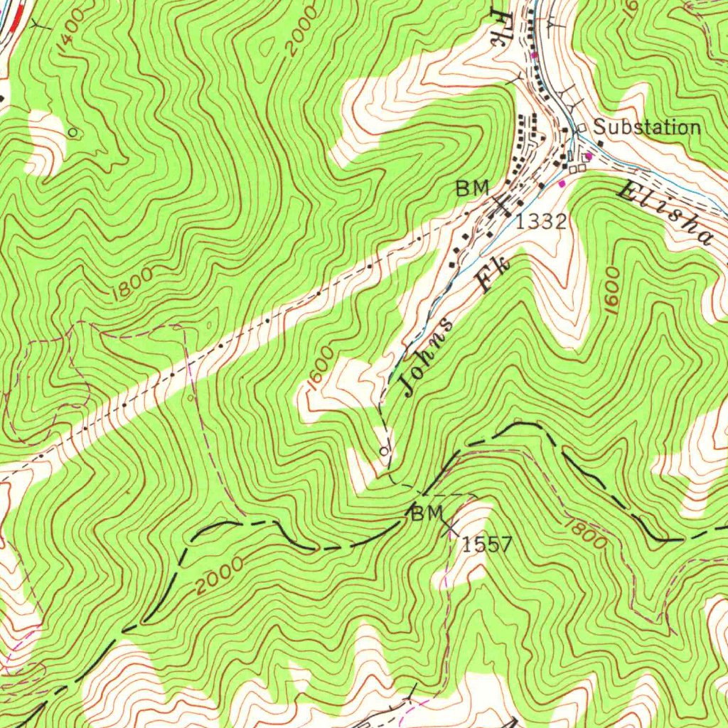 Wheelwright, KY (1954, 24000Scale) Map by United States Geological