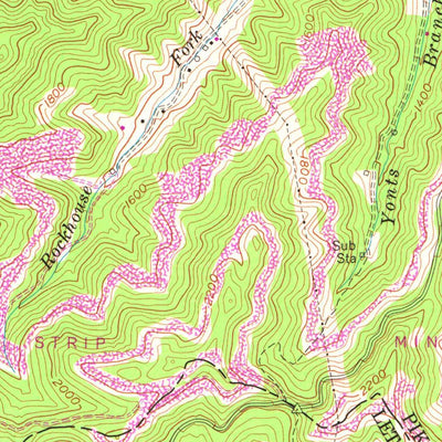 United States Geological Survey Wheelwright, KY (1954, 24000-Scale) digital map