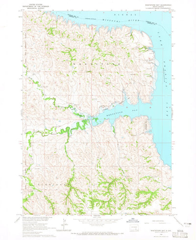 United States Geological Survey Whetstone Bay, SD (1964, 24000-Scale) digital map