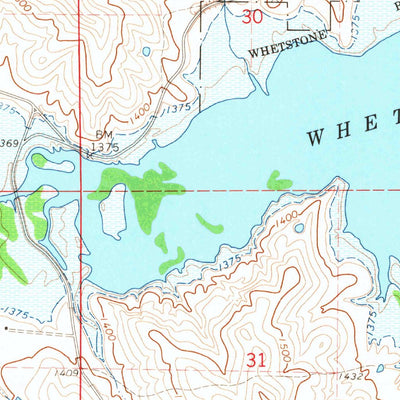United States Geological Survey Whetstone Bay, SD (1964, 24000-Scale) digital map