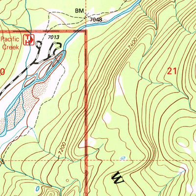 United States Geological Survey Whetstone Mountain, WY (1996, 24000-Scale) digital map