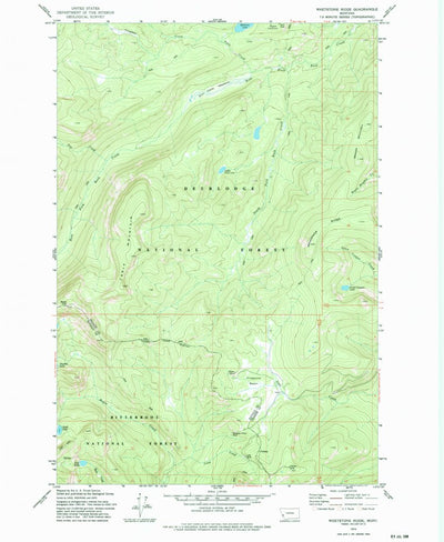 United States Geological Survey Whetstone Ridge, MT (1974, 24000-Scale) digital map