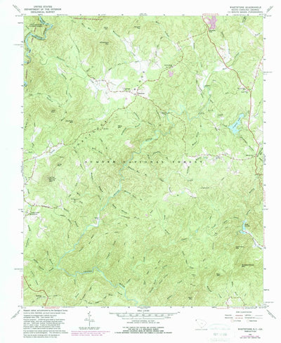 United States Geological Survey Whetstone, SC-GA (1961, 24000-Scale) digital map