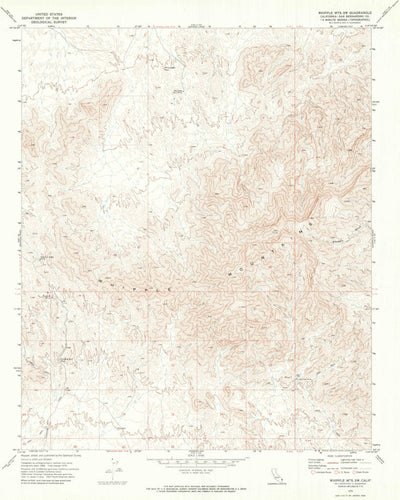 United States Geological Survey Whipple Mountains SW, CA (1970, 24000-Scale) digital map