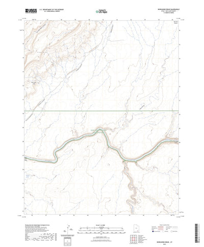United States Geological Survey Whirlwind Draw, UT (2023, 24000-Scale) digital map