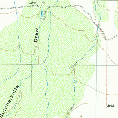 United States Geological Survey Whirlwind Spring, TX (1983, 24000-Scale) digital map