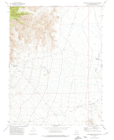 United States Geological Survey Whirlwind Valley SW, UT (1972, 24000-Scale) digital map