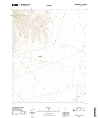 United States Geological Survey Whirlwind Valley SW, UT (2020, 24000-Scale) digital map