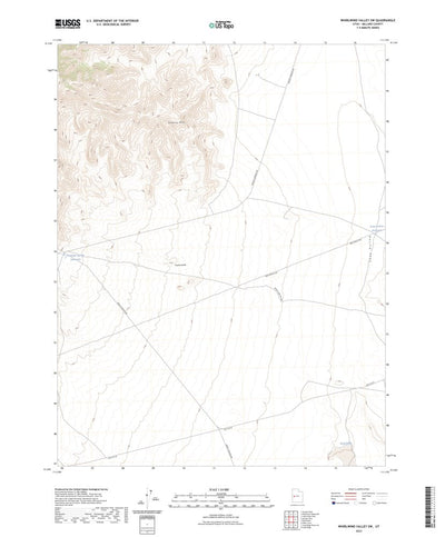 United States Geological Survey Whirlwind Valley SW, UT (2023, 24000-Scale) digital map