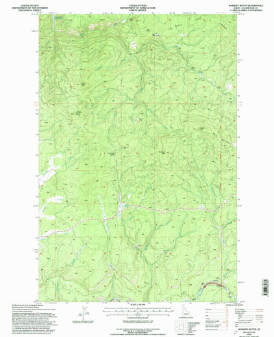 United States Geological Survey Whiskey Butte, ID (1994, 24000-Scale) digital map