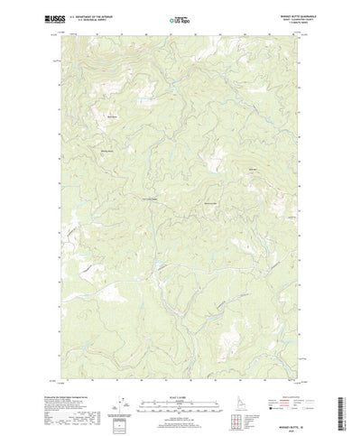 United States Geological Survey Whiskey Butte, ID (2020, 24000-Scale) digital map
