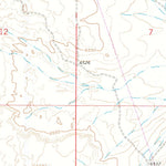United States Geological Survey Whiskey Buttes, WY (1963, 24000-Scale) digital map