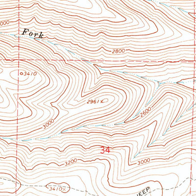 United States Geological Survey Whiskey Dick Mountain, WA (1966, 24000-Scale) digital map