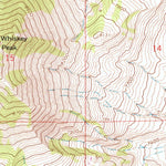 United States Geological Survey Whiskey Peak, WY (1962, 24000-Scale) digital map
