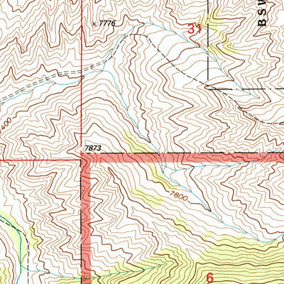 United States Geological Survey Whiskey Spring, MT (1997, 24000-Scale) digital map