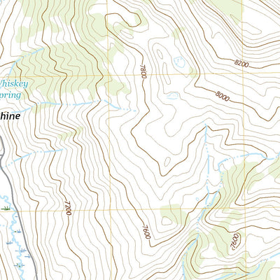 United States Geological Survey Whiskey Spring, MT (2020, 24000-Scale) digital map