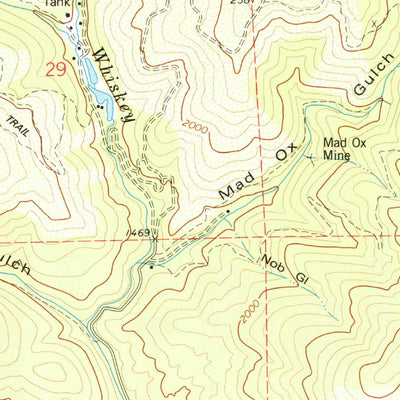 United States Geological Survey Whiskeytown, CA (1979, 24000-Scale) digital map