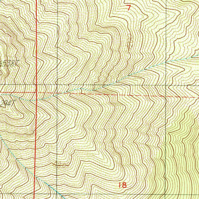 United States Geological Survey Whisky Bill Peak, CA (1986, 24000-Scale) digital map