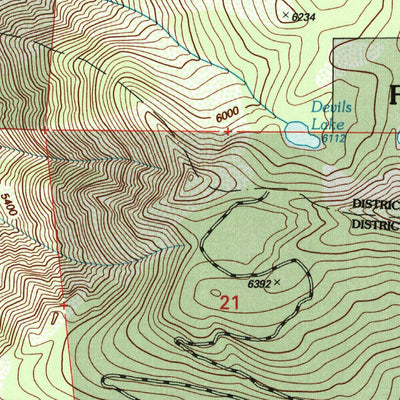 United States Geological Survey Whisky Bill Peak, CA (1998, 24000-Scale) digital map