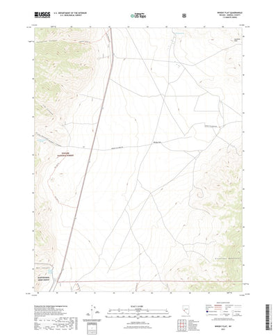 United States Geological Survey Whisky Flat, NV (2021, 24000-Scale) digital map