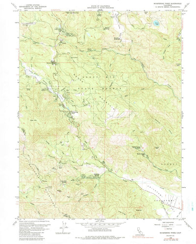 United States Geological Survey Whispering Pines, CA (1958, 24000-Scale) digital map