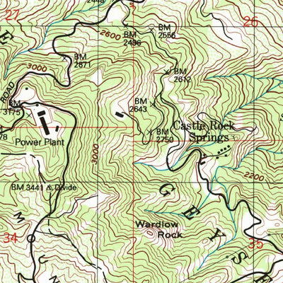 United States Geological Survey Whispering Pines, CA (1998, 24000-Scale) digital map