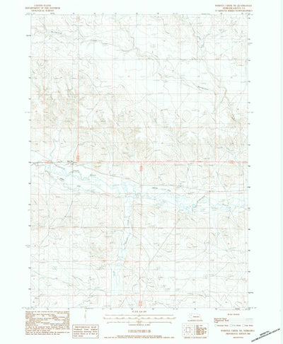 United States Geological Survey Whistle Creek NE, NE (1983, 24000-Scale) digital map