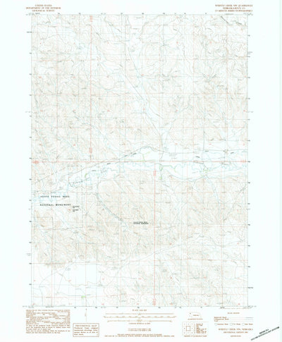 United States Geological Survey Whistle Creek NW, NE (1983, 24000-Scale) digital map